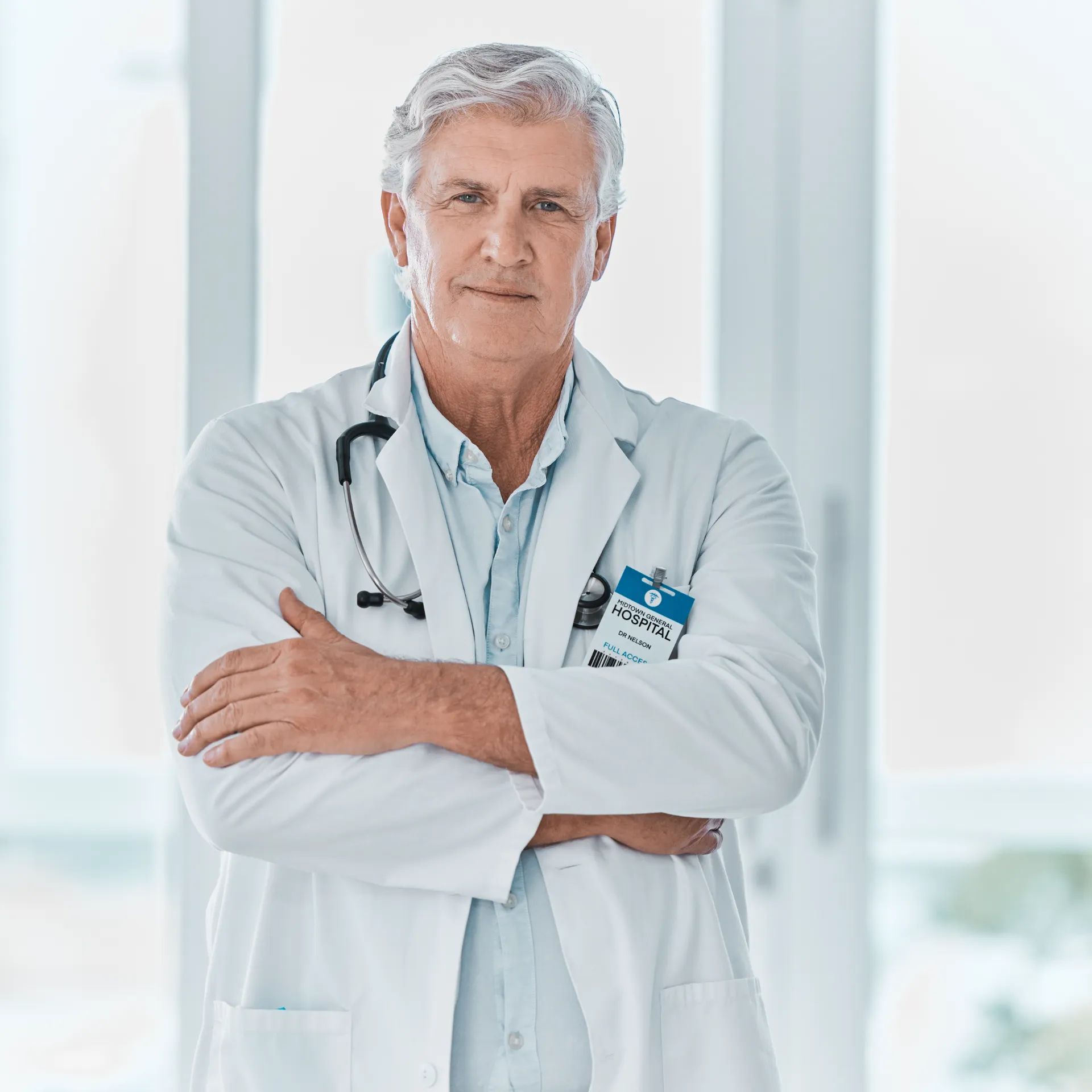Licensed healthcare provider in a medical office